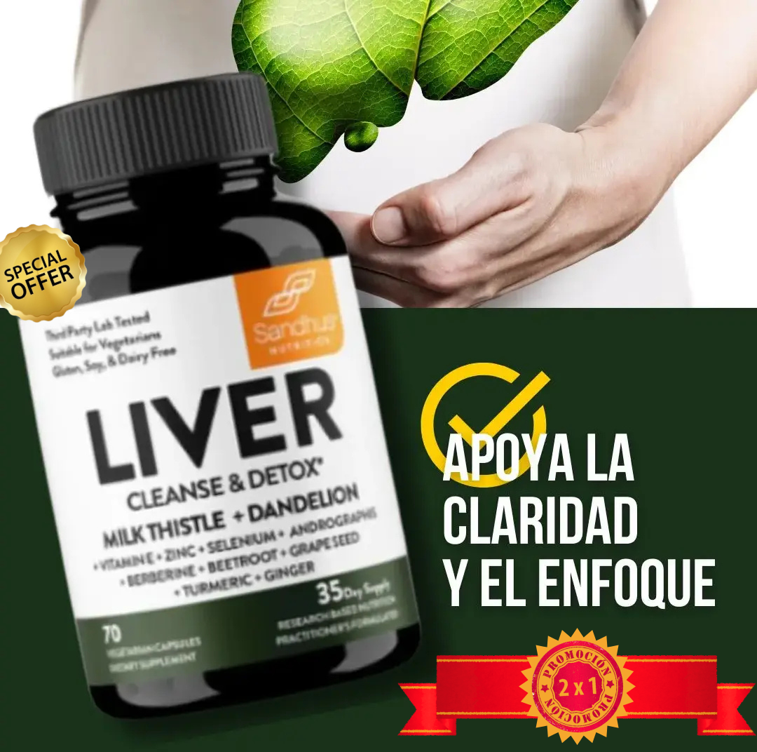 2x1 ¡Oferta! VitalLiver Detox & Repair combina ingredientes naturales