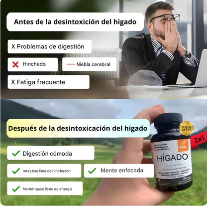 2x1  ¡Oferta! VitalLiver Detox & Repair combina ingredientes naturales